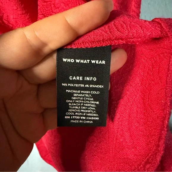 NWT Who What Wear Puff Sleeve Dress - Picture 3 of 7